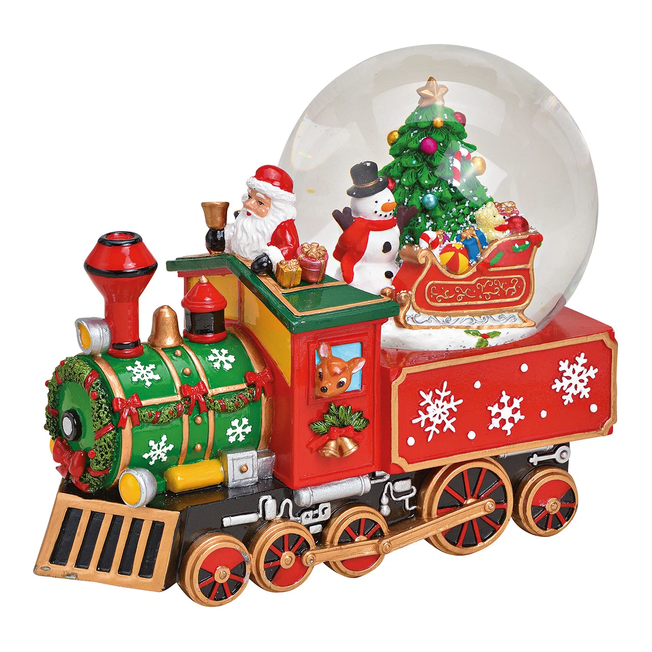 10028169_1280x1280 Carillon globo di neve con locomotiva di Babbo Natale - immagine 1