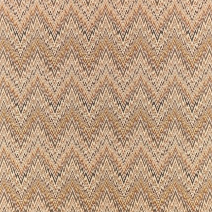 Romo Izara Cajun: dettaglio del disegno chevron su tessitura stile arazzo