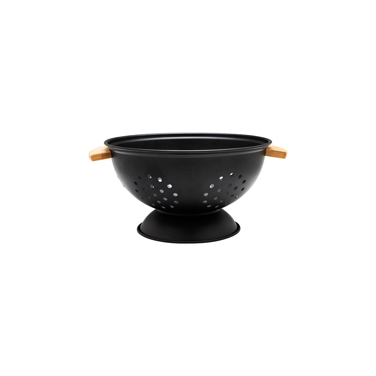 Scolapasta Bamboo Essentials in metallo nero 24 × 24 × 13,7 cm