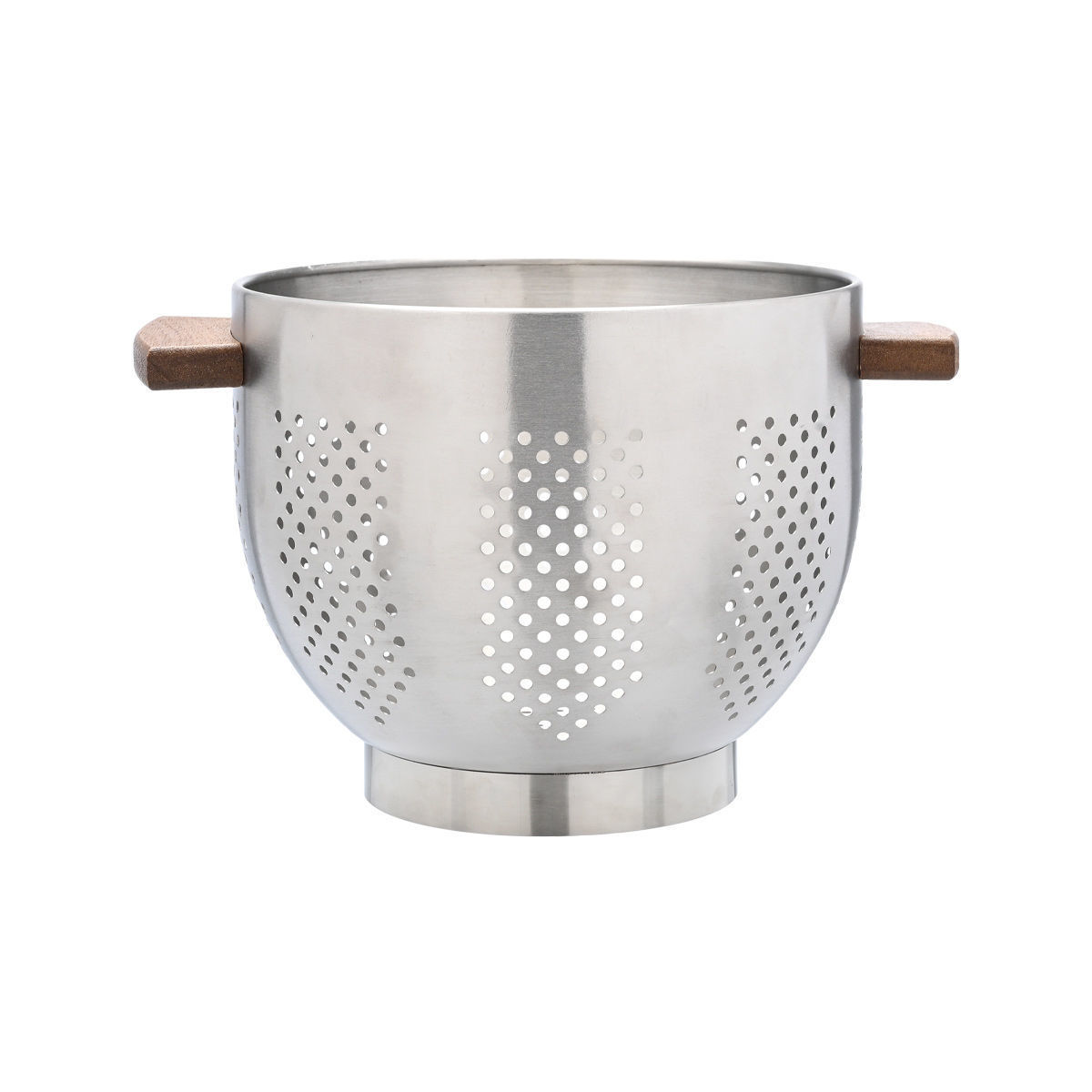 Scolapasta Allure in acciaio inox 22 cm con manici in legno