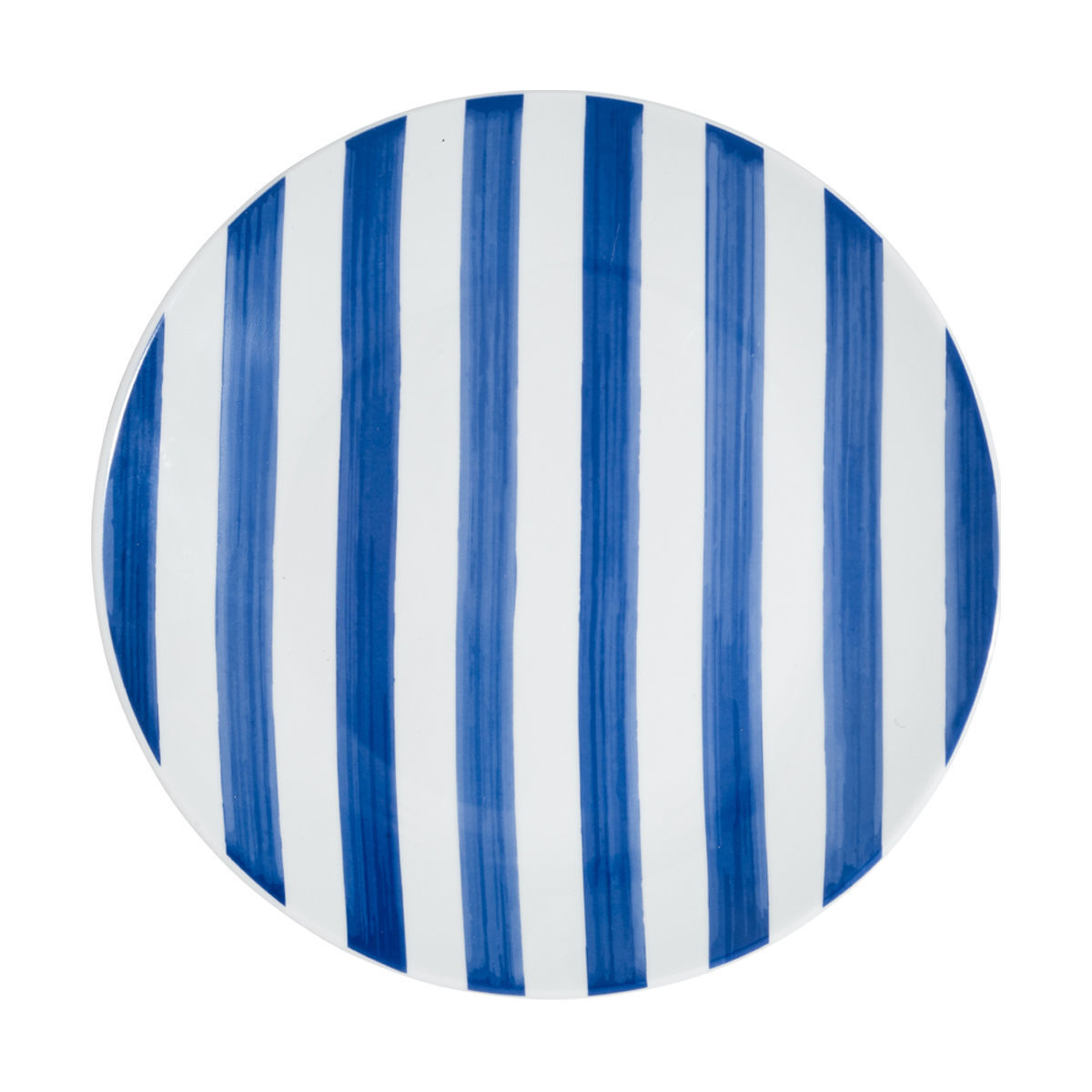 Piatto Ligne in ceramica blu