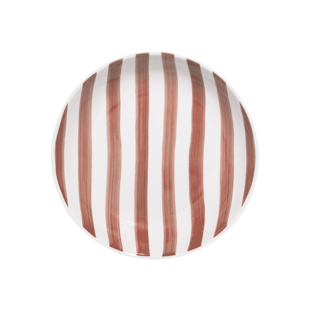 Piatto Ligne in ceramica rosa - immagine 2