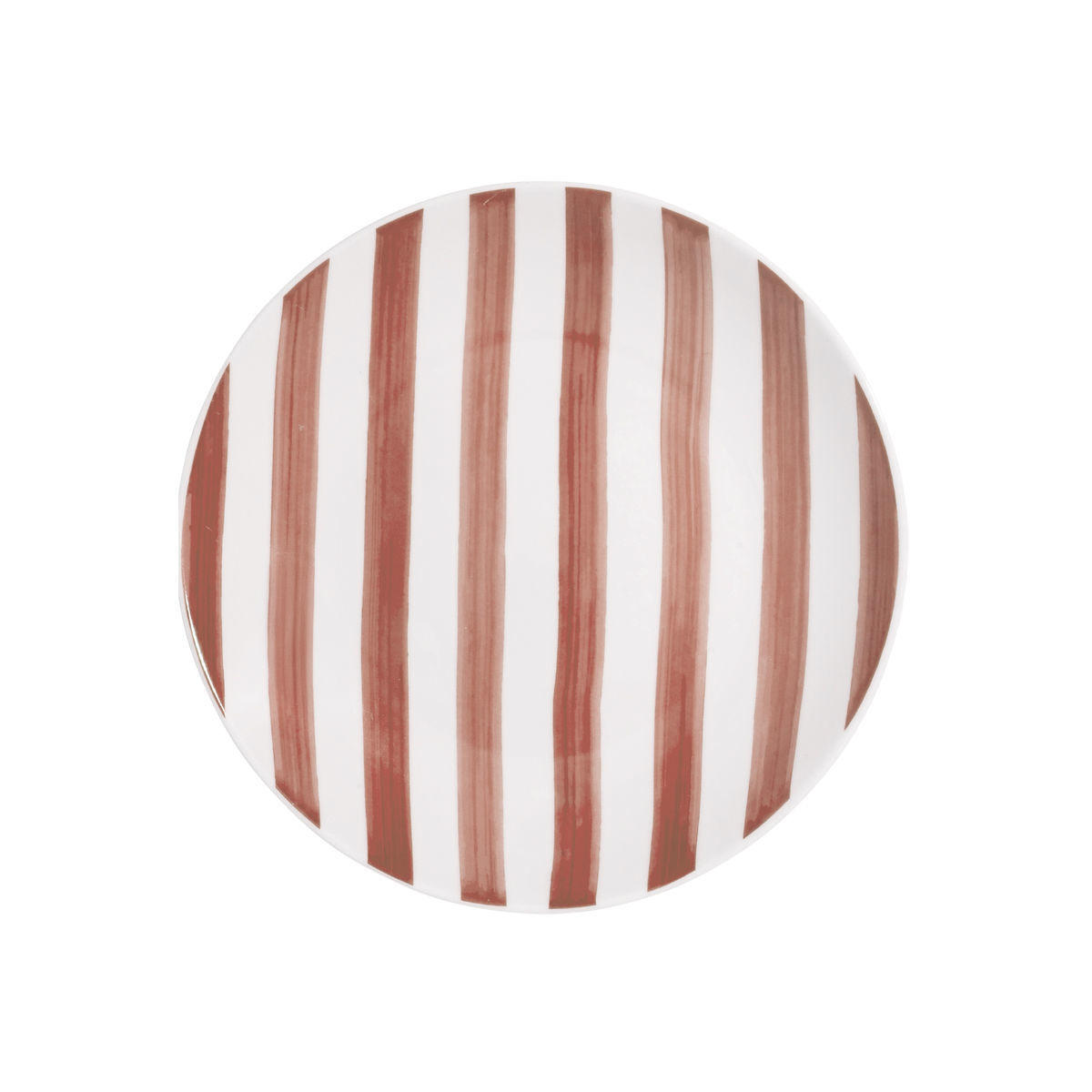 Piatto Ligne in ceramica rosa - immagine 3