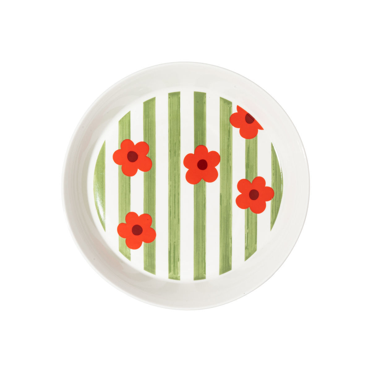 Piatto Bloomlines in ceramica con decoro floreale - immagine 2