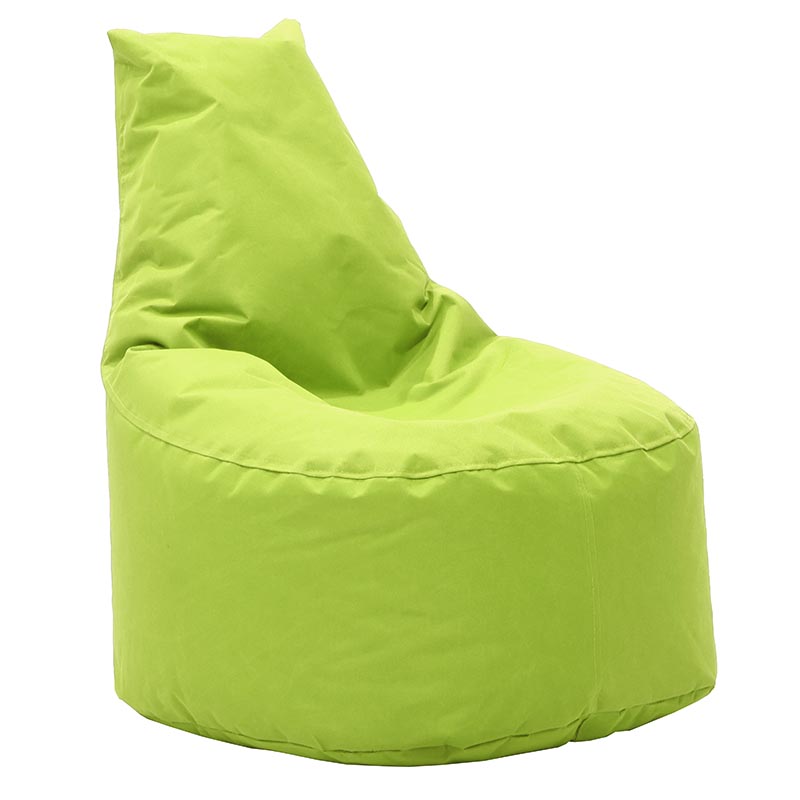 Pouf poltrona Norm in tessuto impermeabile verde 65 × 65 × 80 cm