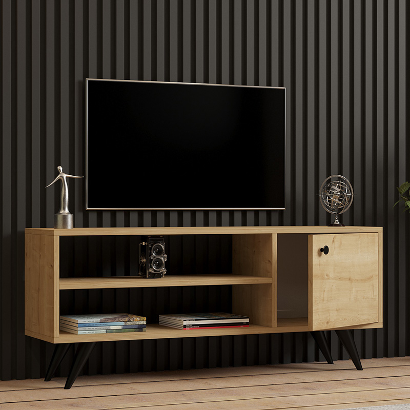 Mobile TV Wison in finitura rovere 120 × 29 × 50 cm - immagine 4