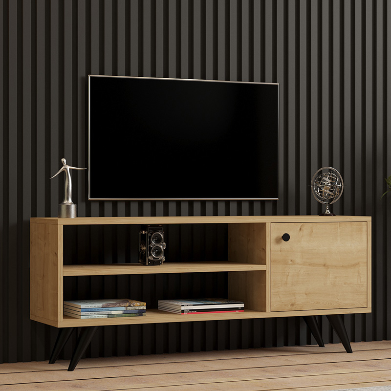 Mobile TV Wison in finitura rovere 120 × 29 × 50 cm - immagine 2