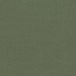 Campione del tessuto Linara di Romo nella colorazione Tarragon, codice 2494/100: un verde scuro dal tono polveroso, misto lino in tinta unita alto 140 cm.