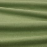 Tessuto Linara di Romo nella colorazione Kiwi drappeggiato, per mostrarne la caduta e la finitura spazzolata.