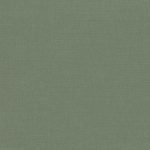 Campione del tessuto Linara di Romo nella colorazione Spinach, codice 2494/249: un verde scuro dal tono polveroso, misto lino in tinta unita alto 140 cm.