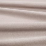 Tessuto Linara di Romo nella colorazione Vole drappeggiato, per mostrarne la caduta e la finitura spazzolata.