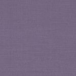 Campione del tessuto Linara di Romo nella colorazione Aconite, codice 2494/411: un viola scuro, misto lino in tinta unita alto 140 cm.