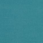 Campione del tessuto Linara di Romo nella colorazione Peking Blue, codice 2494/476: un turchese scuro, misto lino in tinta unita alto 140 cm.