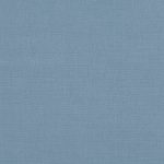 Campione del tessuto Linara di Romo nella colorazione Mistral, codice 2494/480: un blu dal tono polveroso, misto lino in tinta unita alto 140 cm.