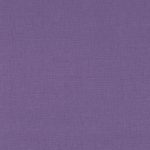 Campione del tessuto Linara di Romo nella colorazione Anemone, codice 2494/481: un viola scuro, misto lino in tinta unita alto 140 cm.