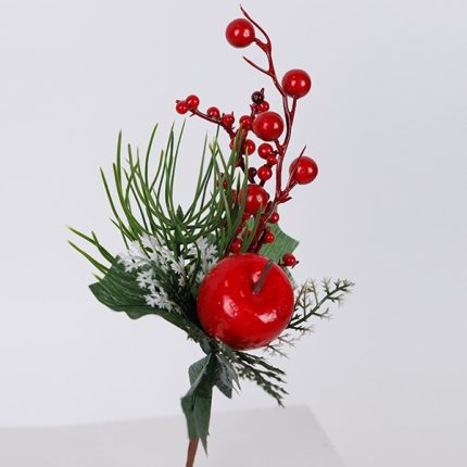 Pick natalizio con mela e bacche 26 cm, fotografia del produttore: gli altri oggetti eventualmente presenti nella scena non sono compresi
