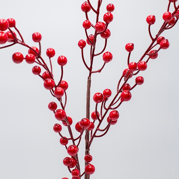 Ramo natalizio con bacche rosse 86 cm, fotografia del produttore: gli altri oggetti eventualmente presenti nella scena non sono compresi
