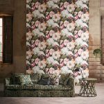 Tessuto Maroque di Black Edition, collezione Herbaria, colorazione Meteor 9035/01 — dettaglio