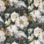Tessuto Herbaria di Black Edition, collezione Herbaria, colorazione Obsidian 9040/02