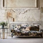 Tessuto Herbaria di Black Edition, collezione Herbaria, colorazione Obsidian 9040/02 — dettaglio