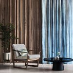 Tessuto Tomoko di Black Edition, collezione Mizumi, colorazione Zaffre 9067/03 — dettaglio