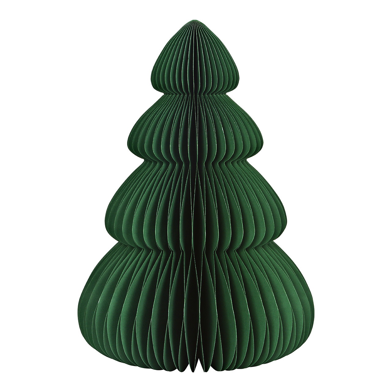 albero-natale-honeycomb-carta-verde-abete-50cm-dpot Albero di Natale honeycomb in carta verde abete, alto 50 cm, con struttura a nido d'ape aperta a ventaglio