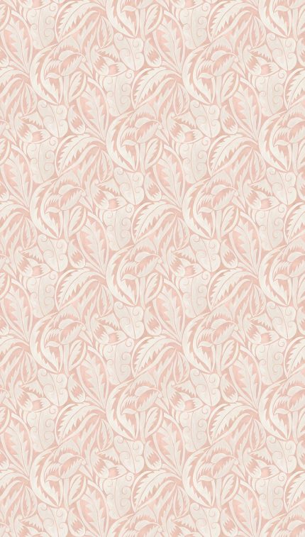 Carta da parati Dufy Leaf di Osborne & Little, collezione Belvedere, colorazione Blush (W8126-04): campione