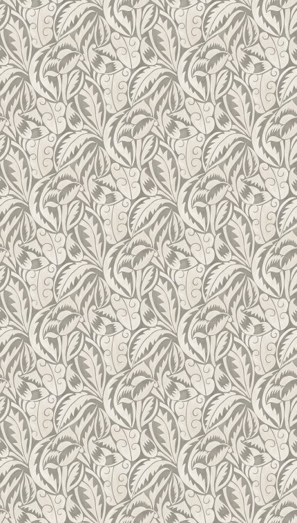 Carta da parati Dufy Leaf di Osborne & Little, collezione Belvedere, colorazione Charcoal (W8126-06): campione