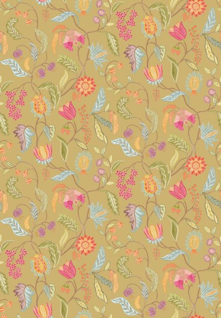 Carta da parati Masino di Osborne & Little, collezione Belvedere, colorazione Metallic Gold (W8120-04): campione