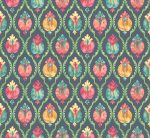 Carta da parati Mysore di Osborne & Little, collezione Belvedere, colorazione Midnight/Magenta (W8121-01): campione
