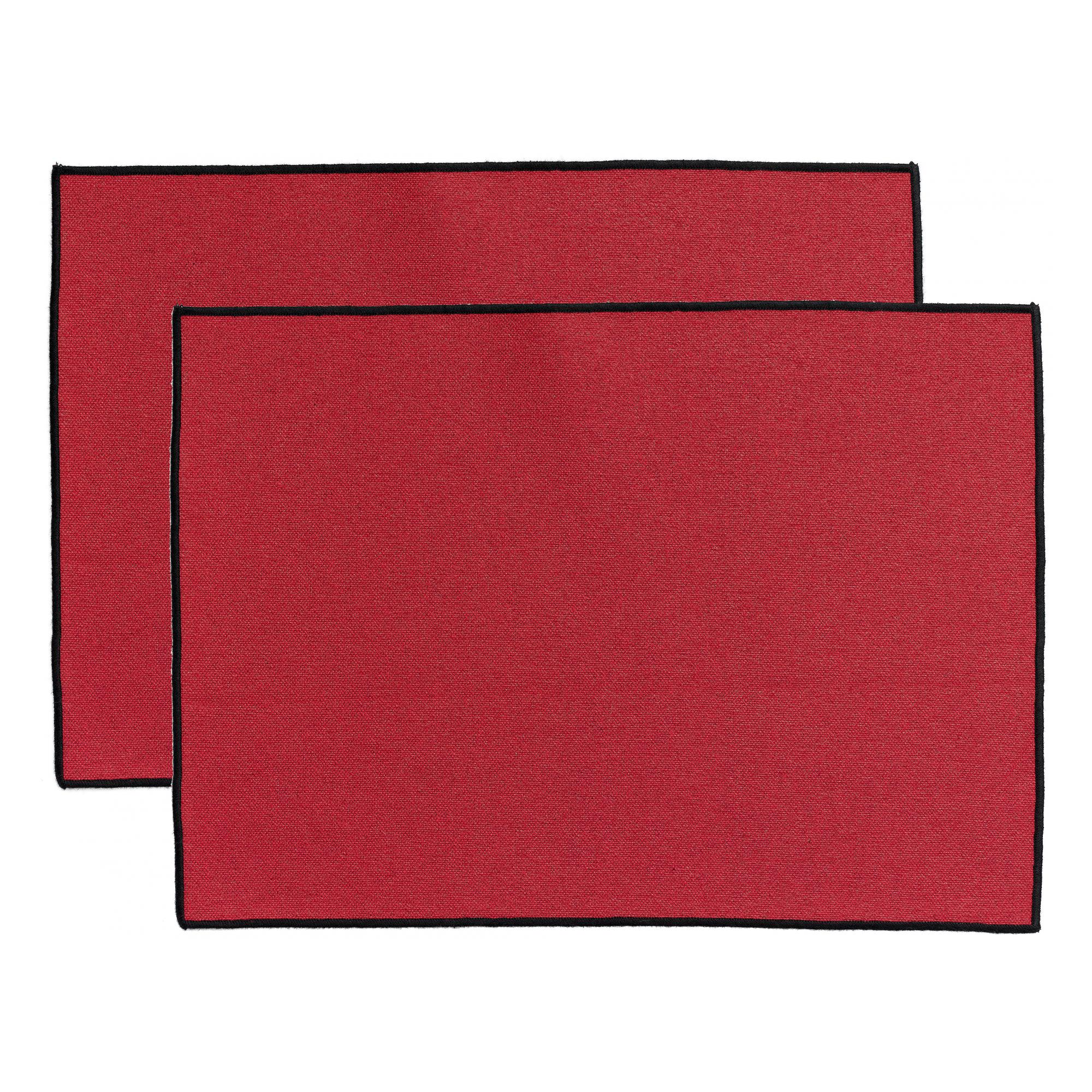 Set 2 tovagliette Laora in cotone riciclato antimacchia 33 × 45 cm