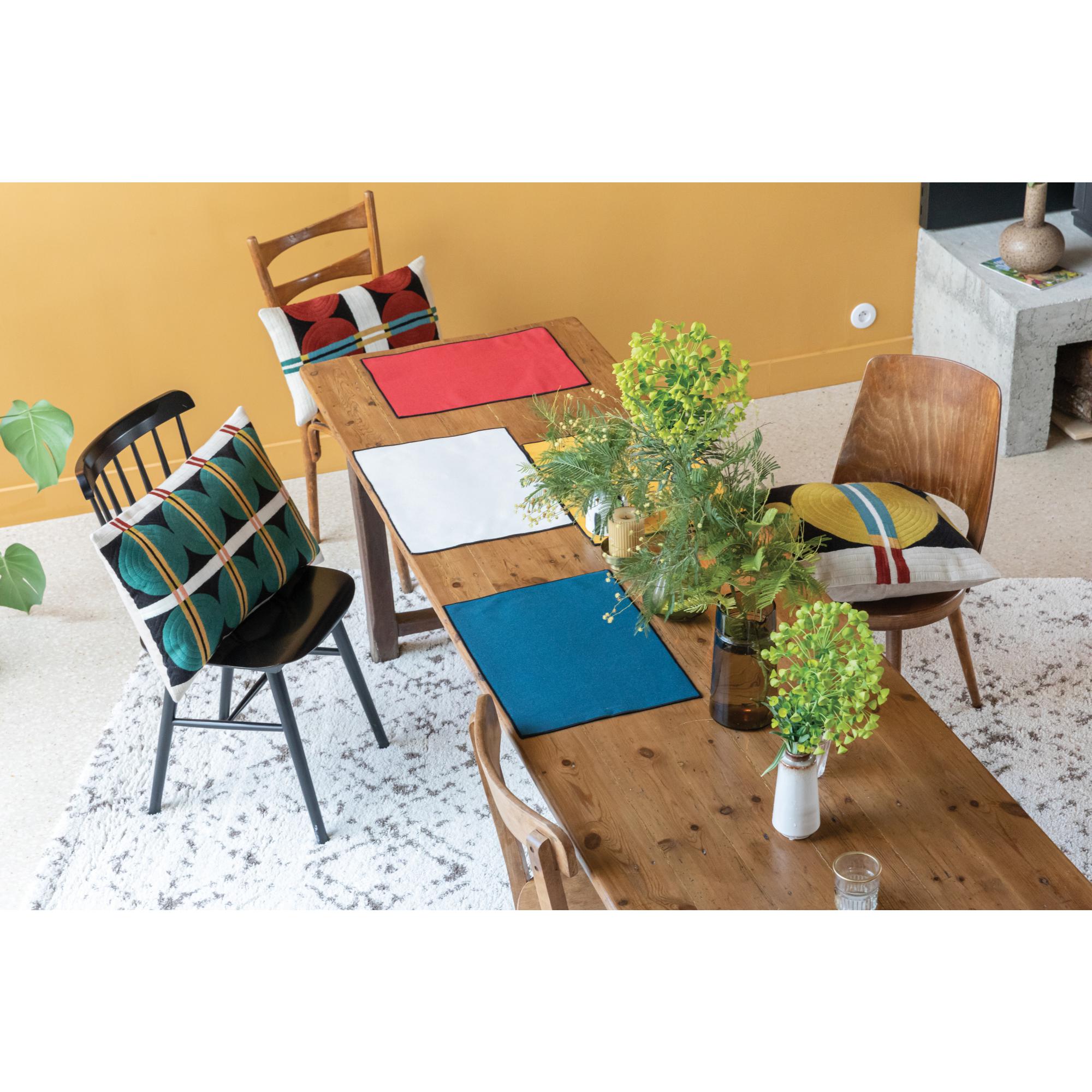 Set 2 tovagliette Laora in cotone riciclato antimacchia 33 × 45 cm - immagine 2
