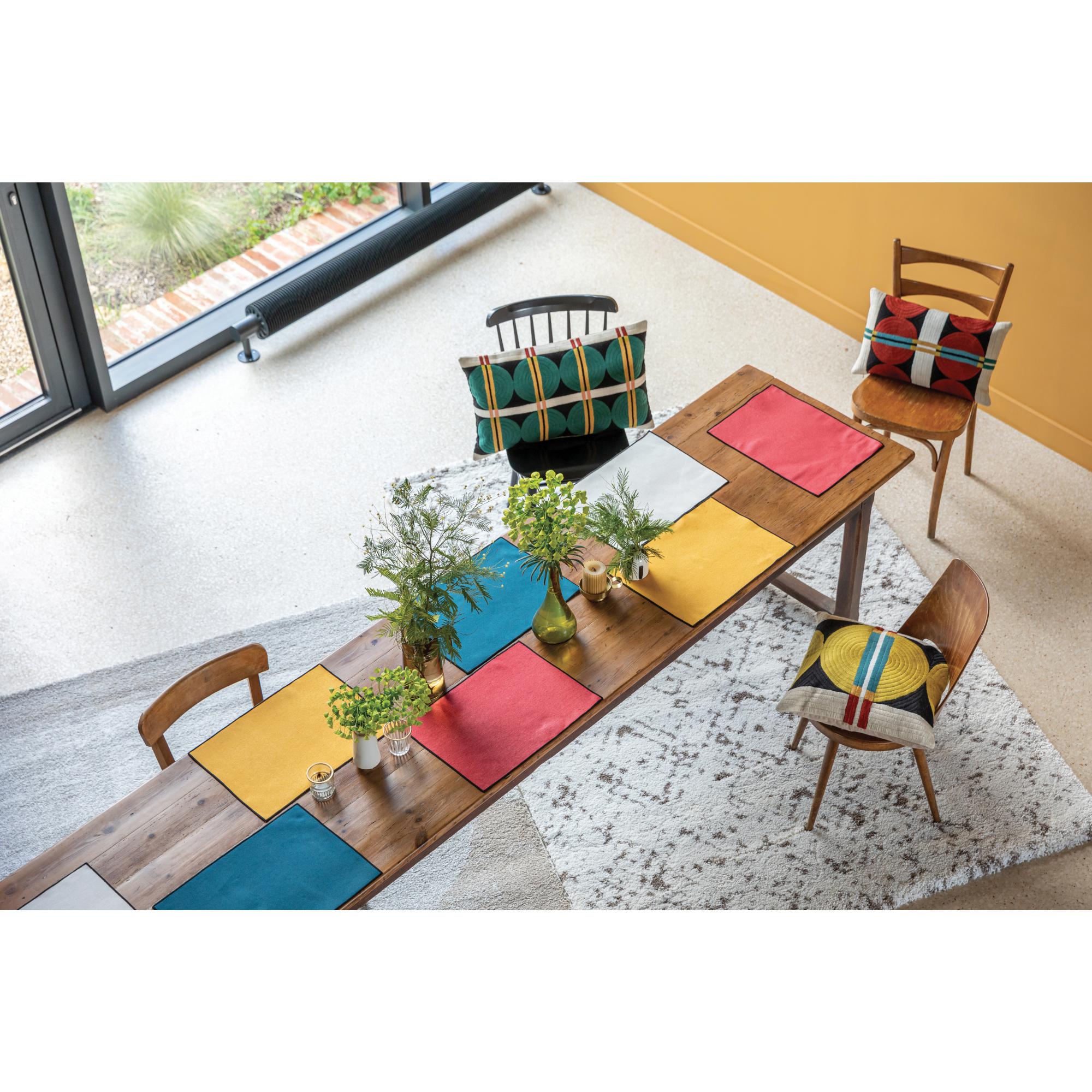 Set 2 tovagliette Laora in cotone riciclato antimacchia 33 × 45 cm - immagine 3
