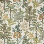Tessuto Arboreta di Osborne & Little, collezione Belvedere, colorazione Ivory / Sage (F8087-02): campione