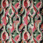 Tessuto Castillo di Osborne & Little, collezione Belvedere, colorazione Celadon / Rose (F8085-01): campione