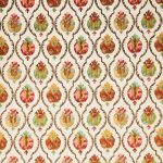 Tessuto Mysore di Osborne & Little, collezione Belvedere, colorazione Ivory / Terracotta (F8080-02): campione