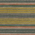Tessuto Nera di Osborne & Little, collezione Brenta, colorazione Ochre / Pine (F8113-02): campione