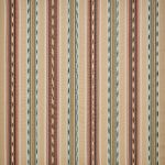 Tessuto Ombrone di Osborne & Little, collezione Brenta, colorazione Linen / Copper / Aqua (F8110-02): campione