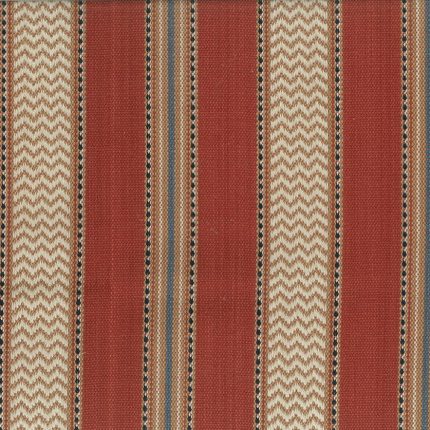 Tessuto Tanaro di Osborne & Little, collezione Brenta, colorazione Brick (F8112-01): campione