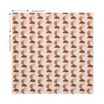 Rapporto di disegno del velo Omri di Villa Nova nella colorazione Umber: 31,5 cm in larghezza e 18,5 cm in altezza, a tenda montata.