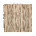 Rapporto di disegno del velo Rafi di Villa Nova nella colorazione Sienna: 118 cm in larghezza e 60 cm in altezza, a tenda montata.