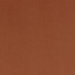 Campione del velluto Barcelona di Villa Nova nella colorazione Sienna: terra di Siena bruciata, tinta unita in doppia larghezza 295 cm.