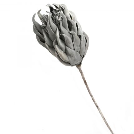 Il fiore artificiale Vetplant grigio piombo visto da un’altra angolazione